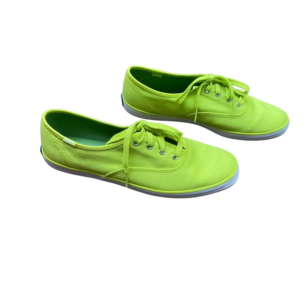 Keds Classic Canvas Sneaker in Neon Green